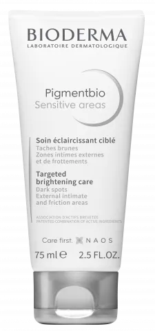 Foto do produto BIODERMA, Pigmentbio Sensitive areas 75ml, clareador para áreas intimas e sensíveis